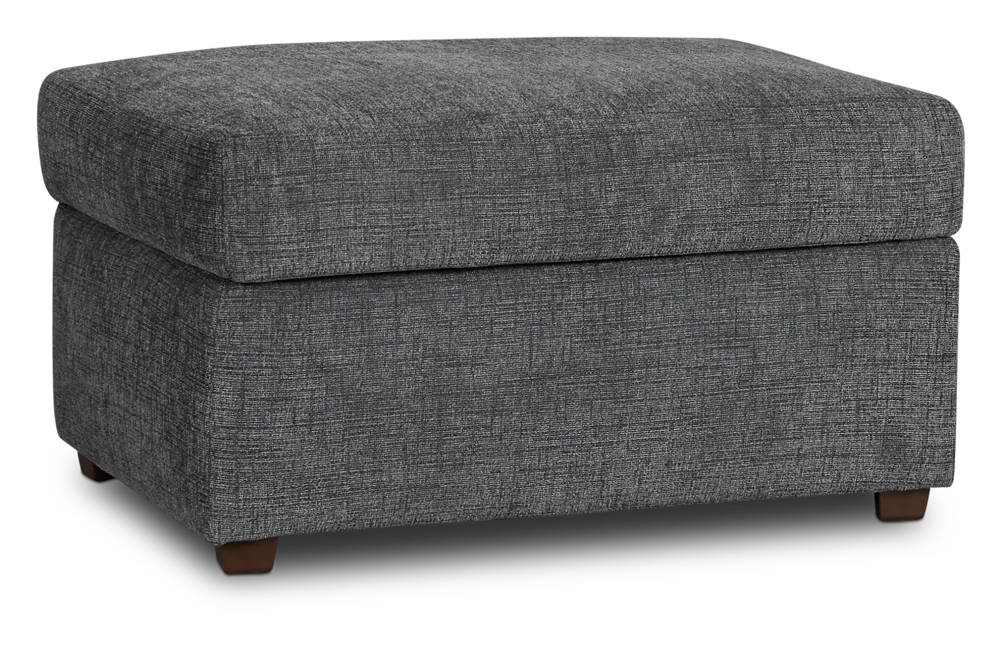 Pomona Gray Fabric Ottoman