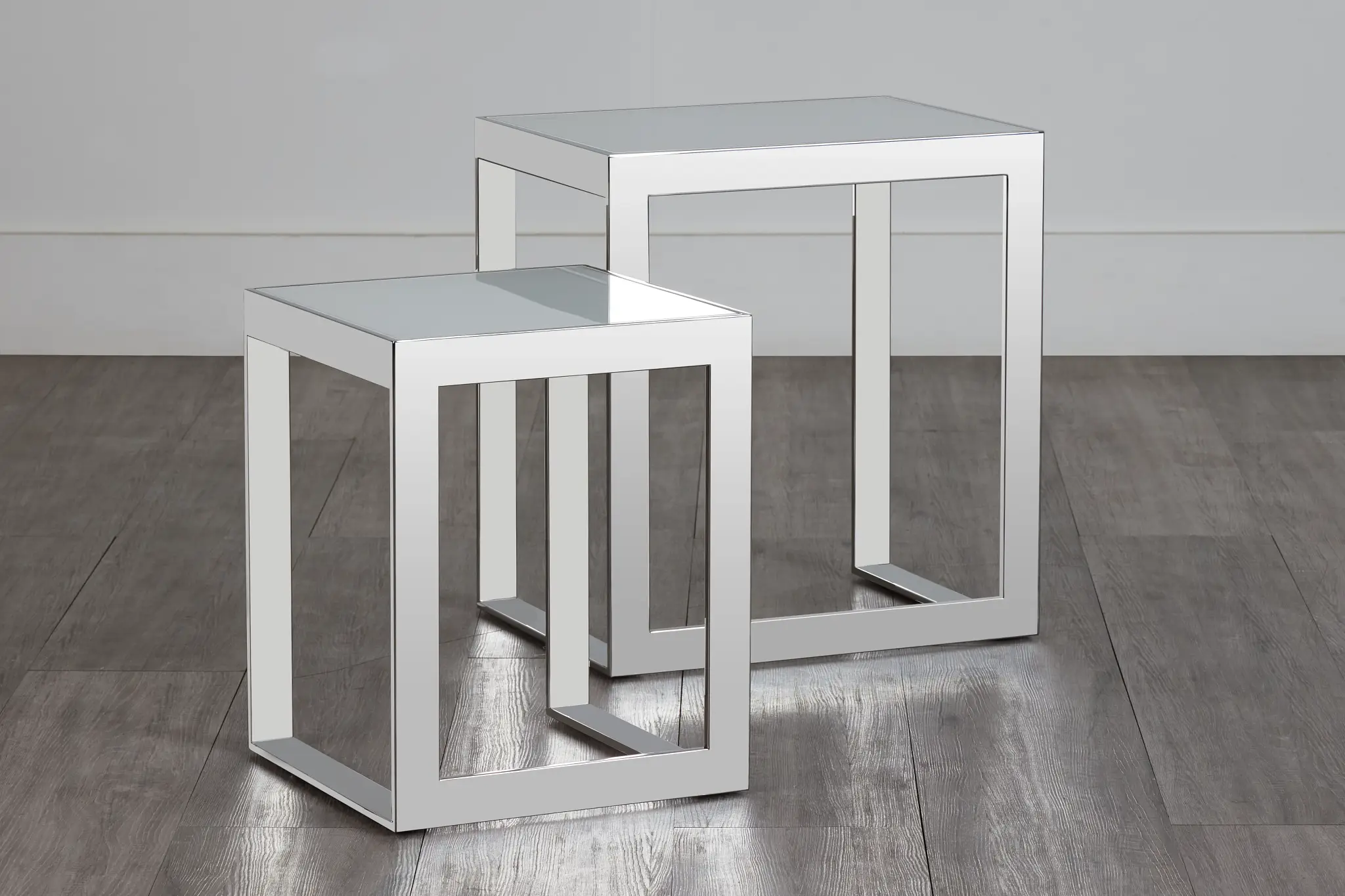 Nova White Set Of 2 Nesting End Table Nova White Set Of 2 Nesting End Table