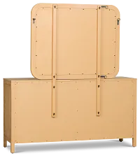 Pacific Light Tone 6-drawer Dresser & Mirror