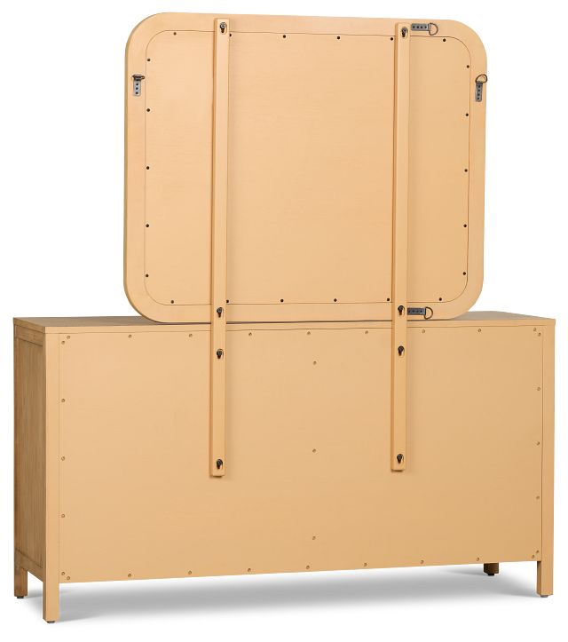 Pacific Light Tone 6-drawer Dresser & Mirror