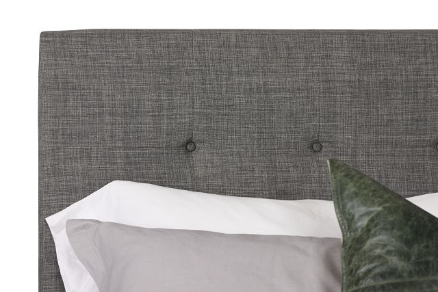 Flagler Gray Uph Panel Bed