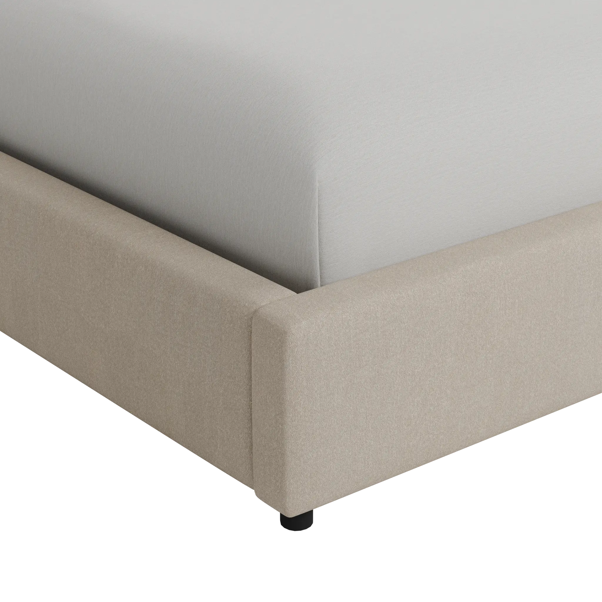 Grayton Peyton Beige 54" Upholstered Platform Bed Grayton Peyton Beige 54" Upholstered Platform Bed