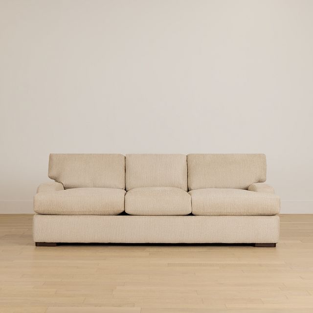 Alpha Beige Fabric Sofa