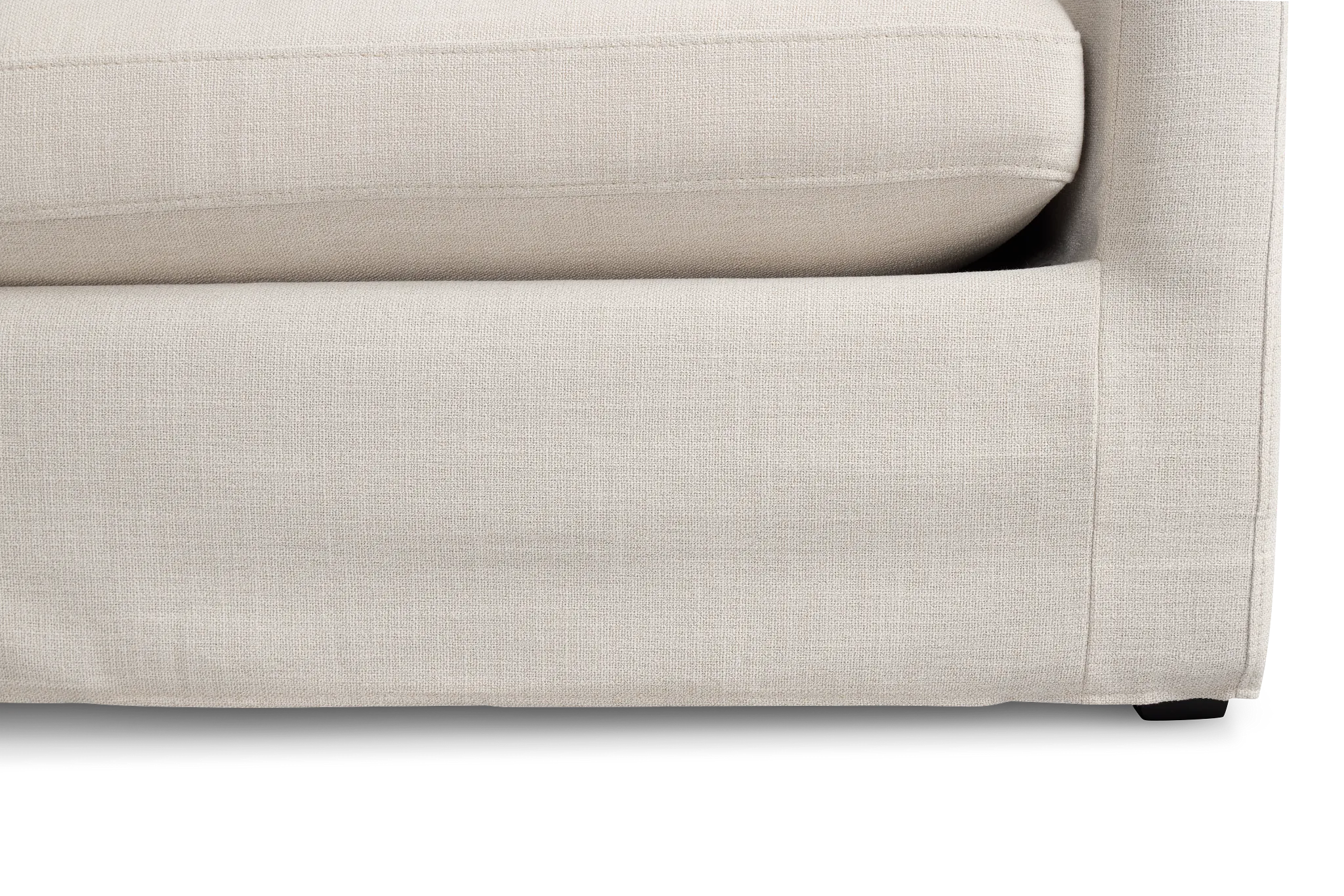 Willow Light Beige Fabric Small Two-arm Sectional