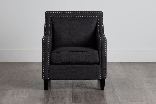 Erica Dark Gray Fabric Accent Chair