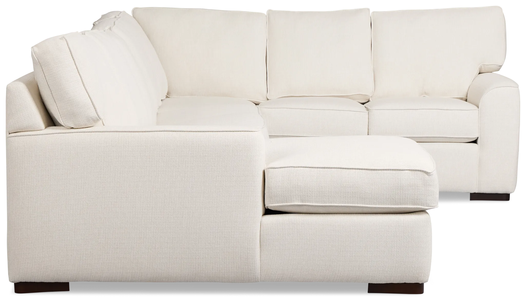 Sinclair Light Beige Fabric Left Chaise Innerspring Sleeper Sectional