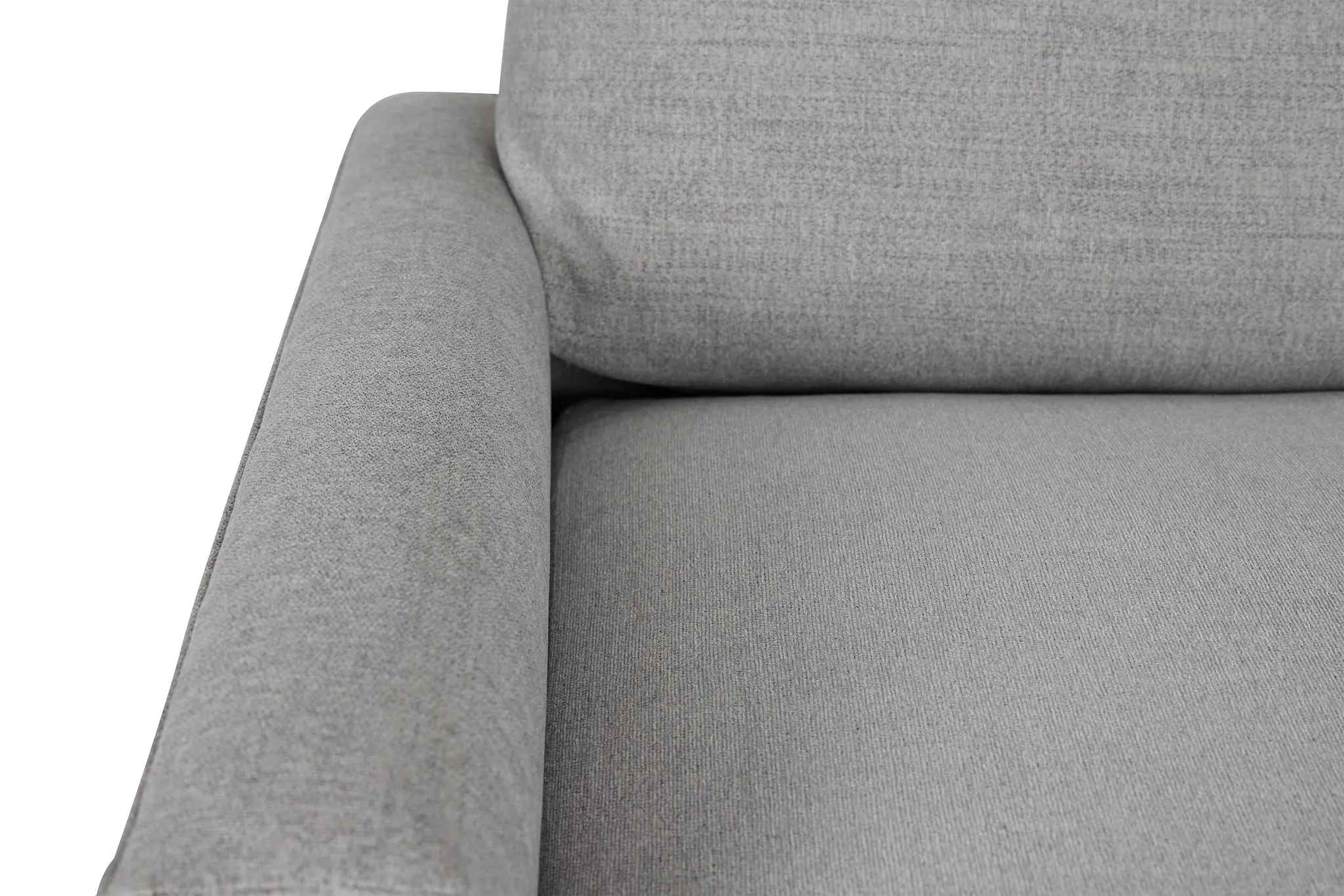 Noah Gray Fabric Small Left Chaise Sectional