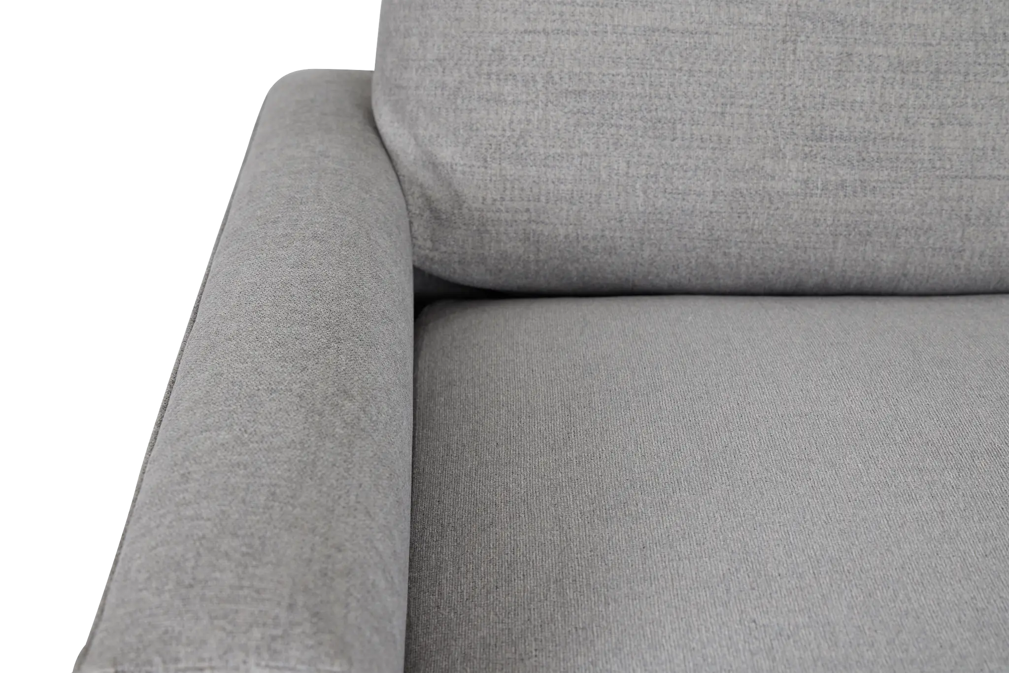 Noah Gray Fabric Small Left Chaise Sectional Noah Gray Fabric Small Left Chaise Sectional