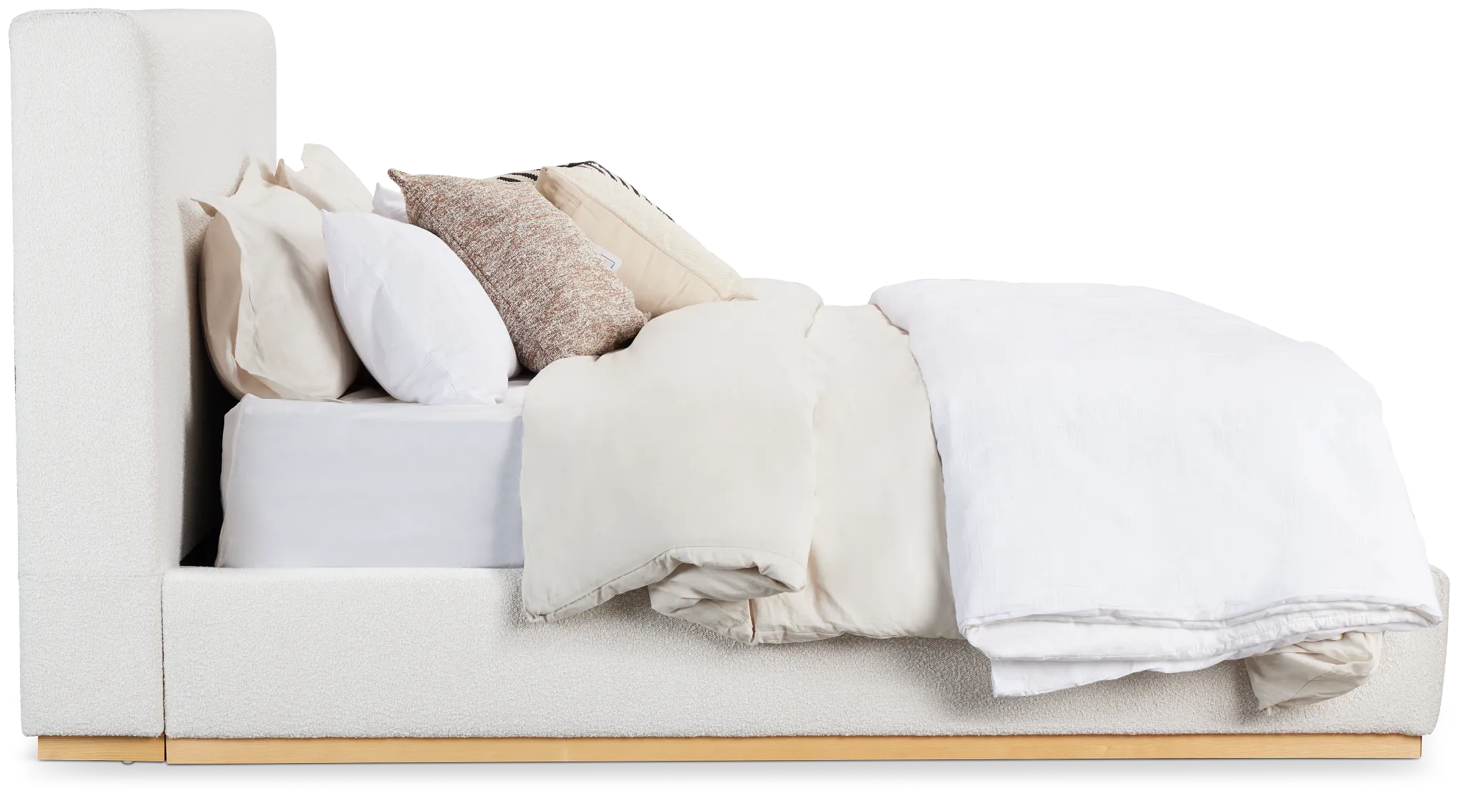 Calabasas Beige Uph Panel Bed