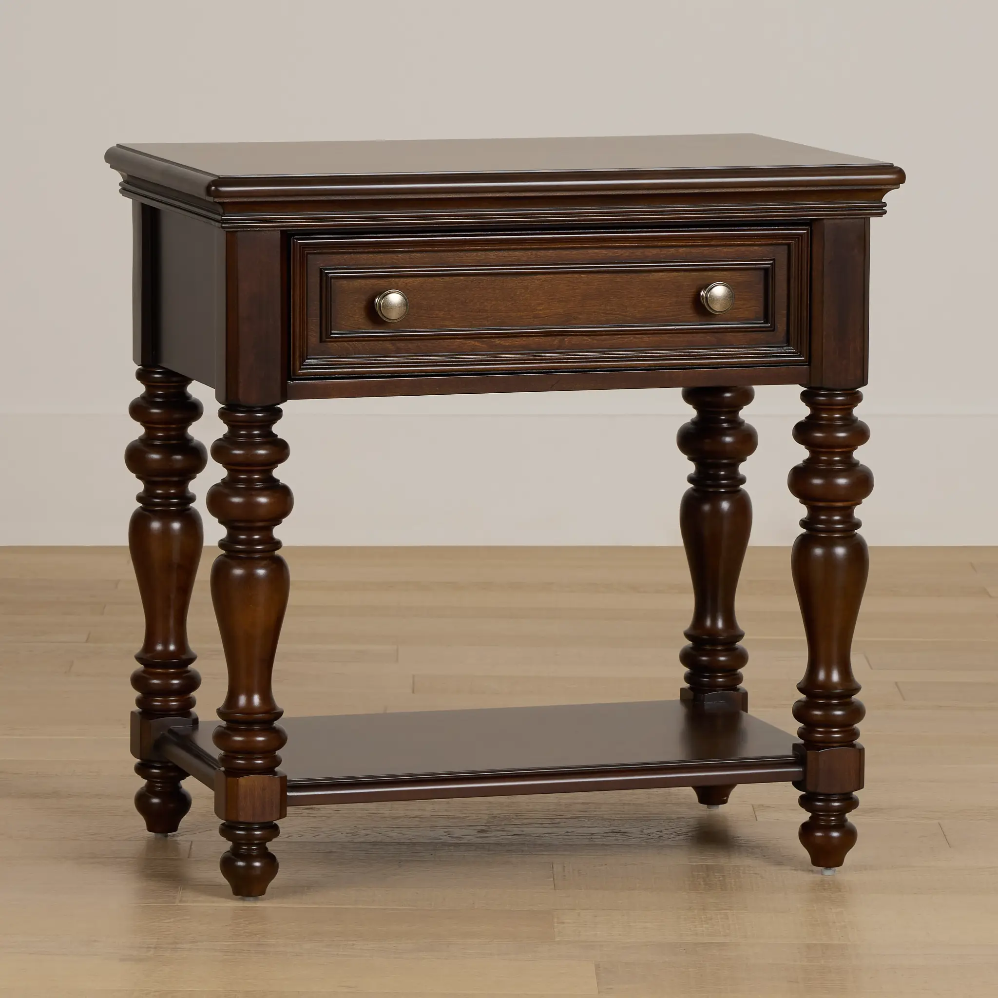 Savannah Dark Tone 1-drawer Nightstand Savannah Dark Tone 1-drawer Nightstand