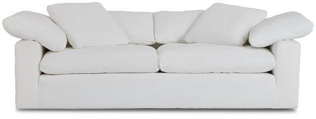 Nixon White Fabric Sofa (2)
