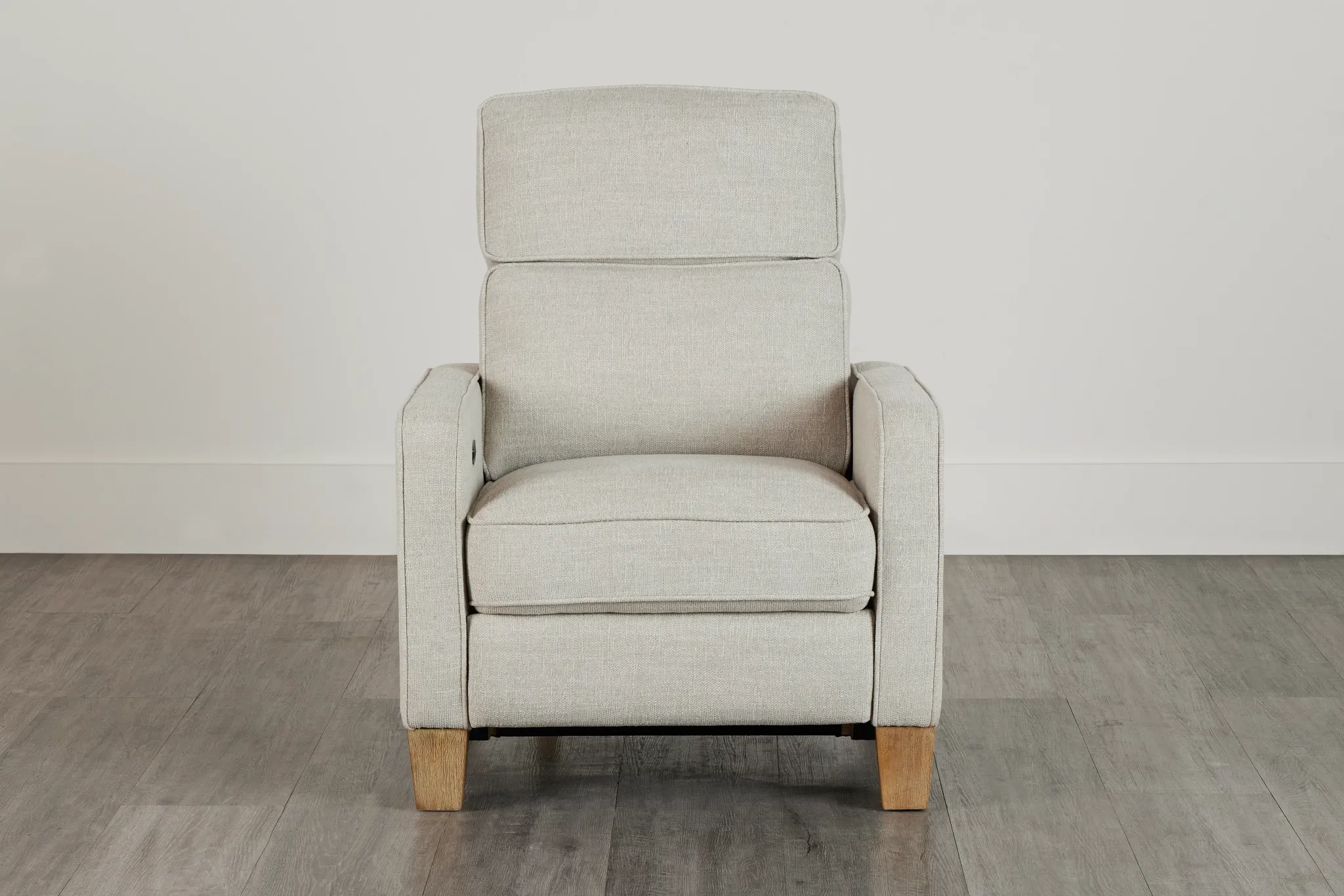 Bayside Light Beige Fabric Power Recliner