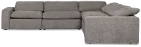 Drift Dark Gray Fabric Small Two-arm Power Reclining Sectional