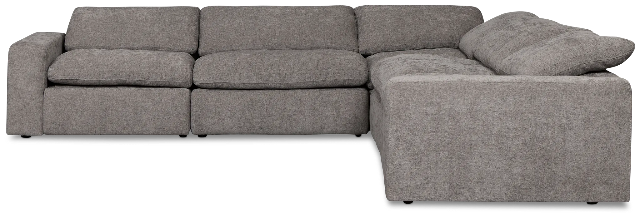 Drift Dark Gray Fabric Small Two-arm Power Reclining Sectional