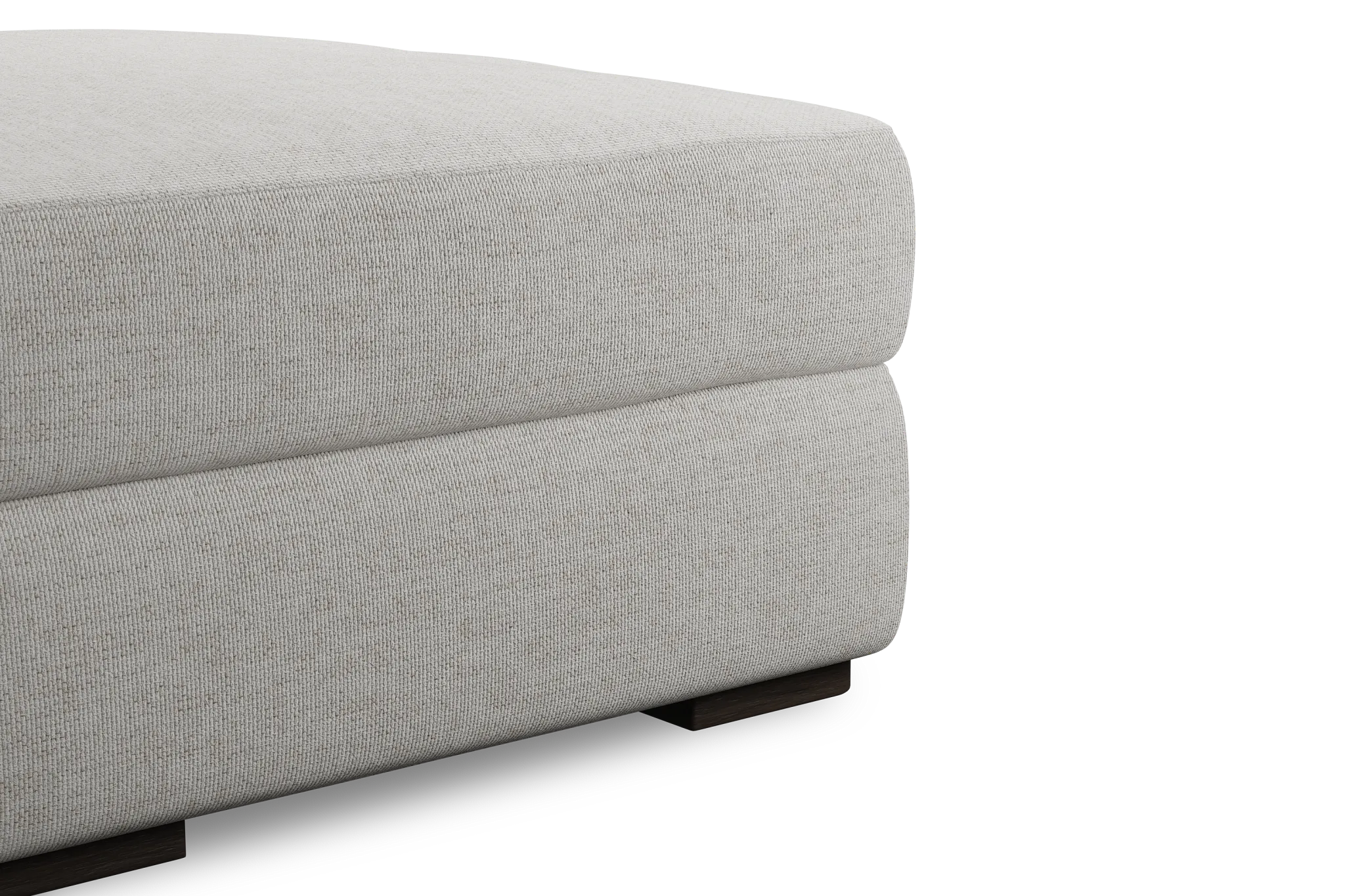Edgewater Maguire Ivory Ottoman