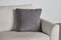 Andie Dark Gray 20" Accent Pillow Cover