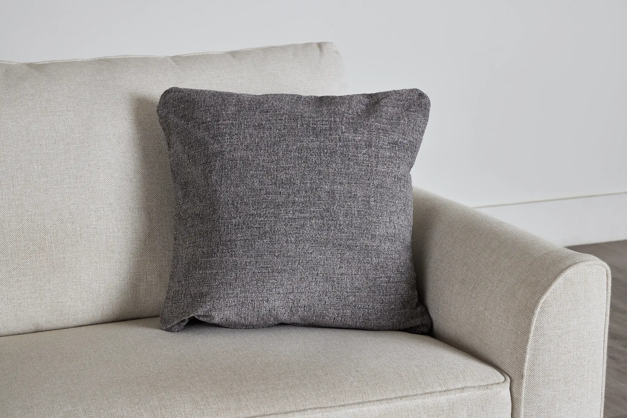 Andie Dark Gray 20" Accent Pillow Cover Andie Dark Gray 20" Accent Pillow Cover