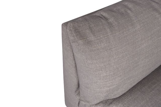 Serena Gray Fabric Corner Chair
