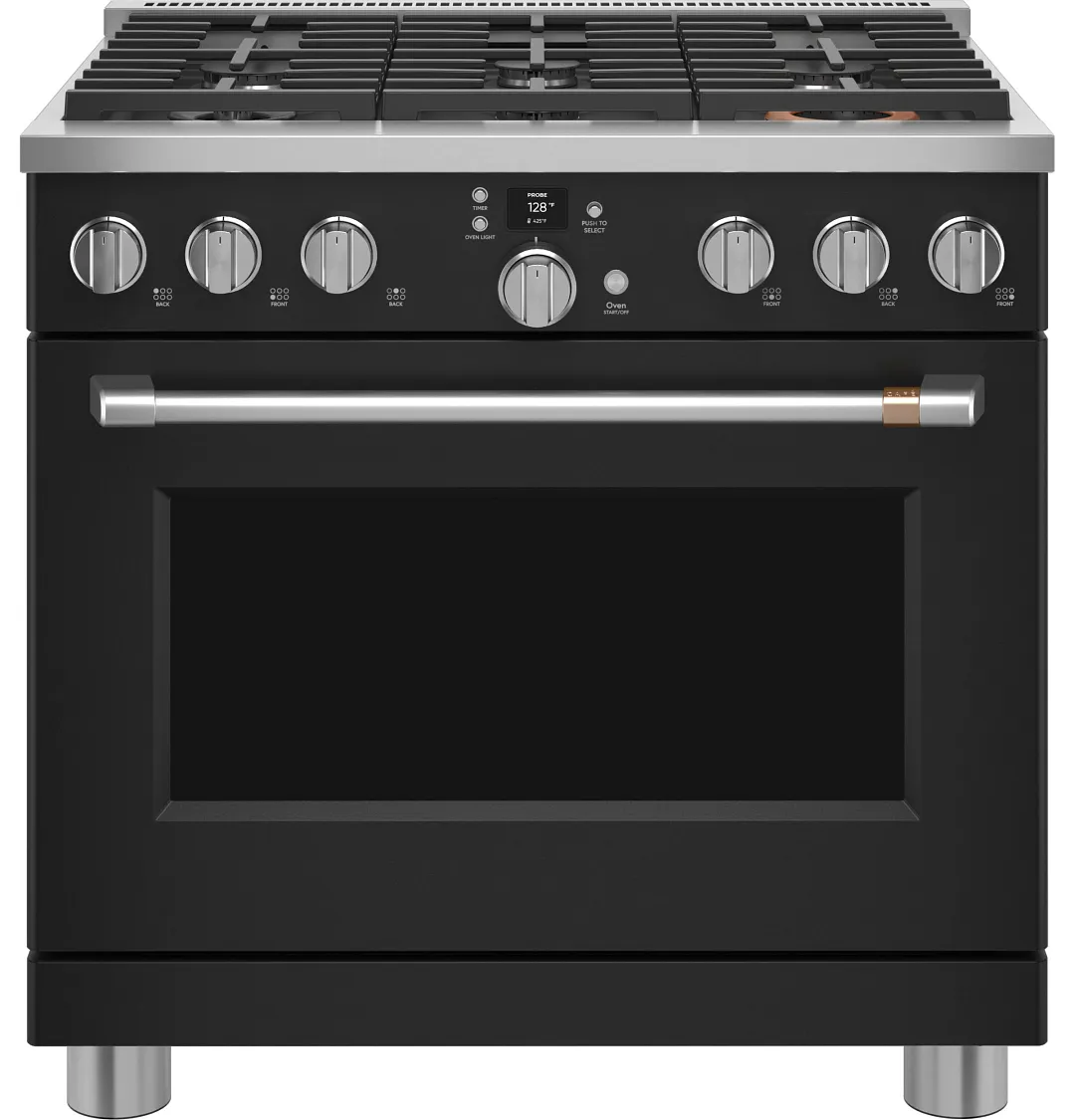 Cafe 366 Series Black 36" Dual Fuel Range