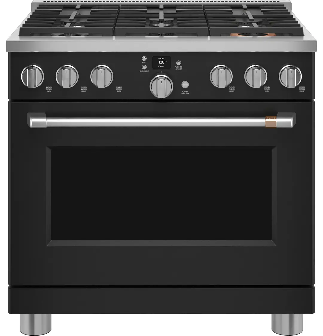 Cafe 366 Series Black 36" Dual Fuel Range Cafe 366 Series Black 36" Dual Fuel Range