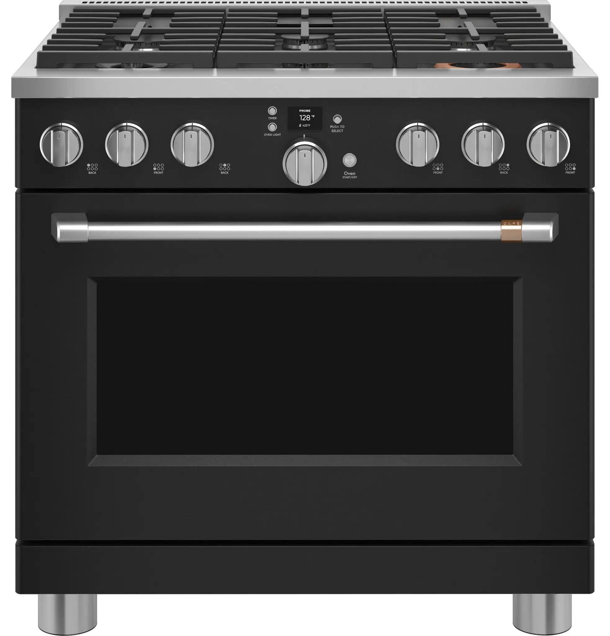 Cafe 366 Series Black 36" Dual Fuel Range Cafe 366 Series Black 36" Dual Fuel Range