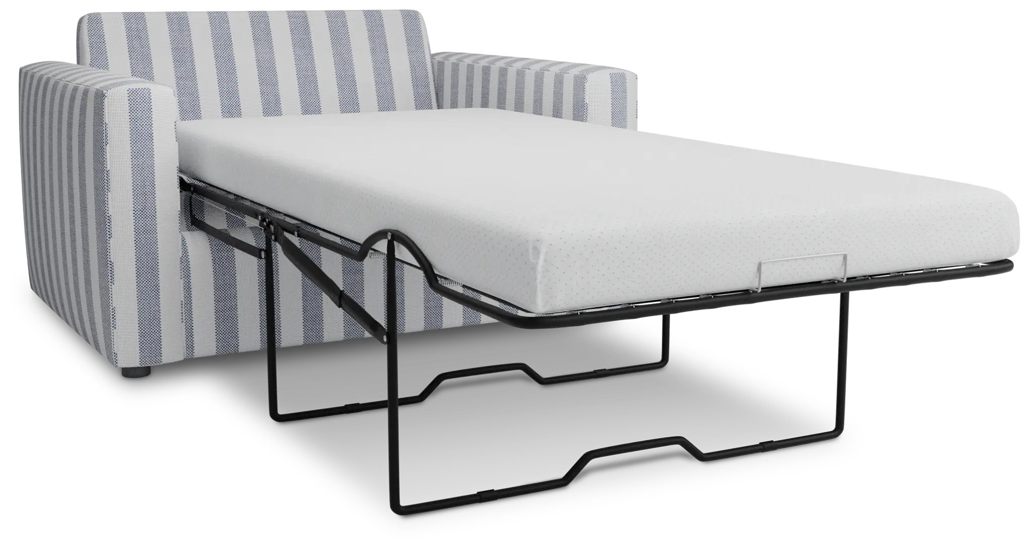 Siesta Sea Lane Dark Blue Fabric Memory Foam Sleeper Siesta Sea Lane Dark Blue Fabric Memory Foam Sleeper