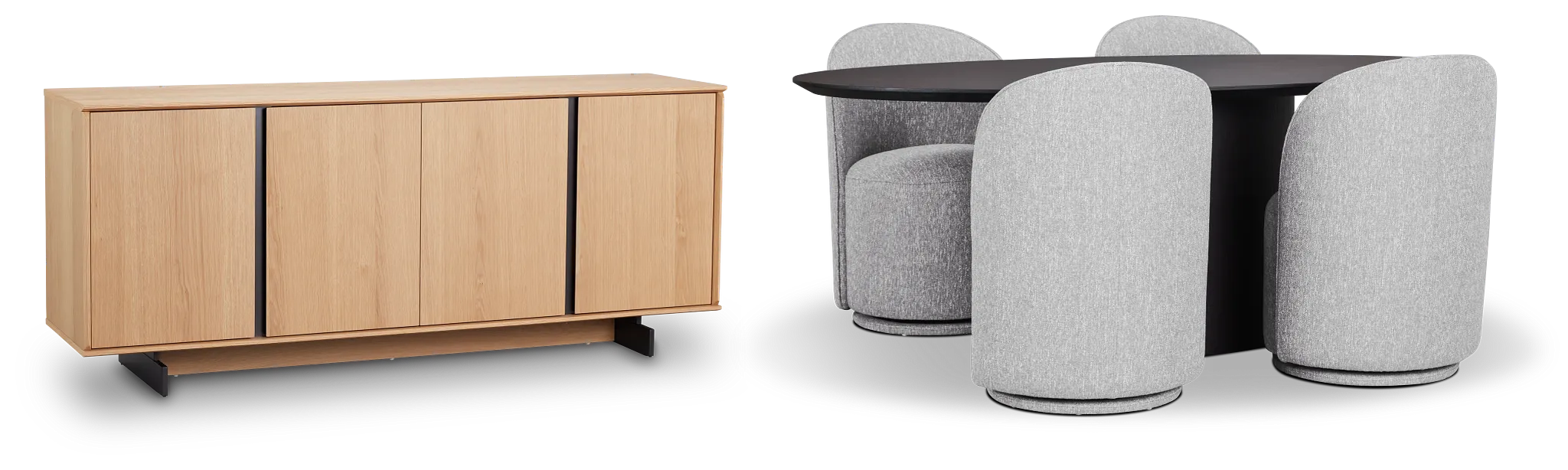 Nomad Black 59" Dining Room