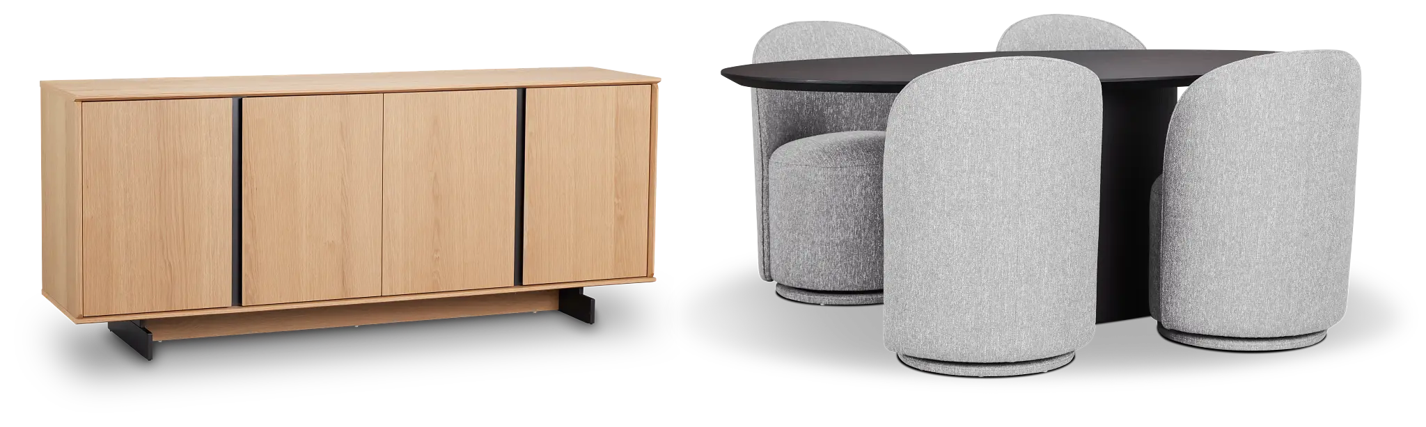 Nomad Black 59" Dining Room Nomad Black 59" Dining Room