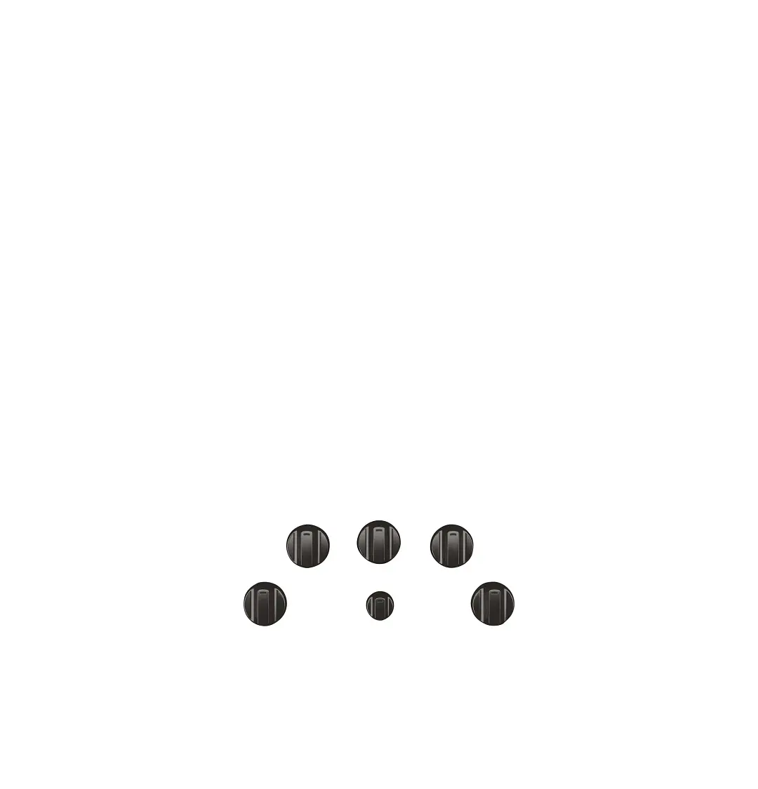 Cafe 1 Series Black 5 Piece Electric Knob Cafe 1 Series Black 5 Piece Electric Knob