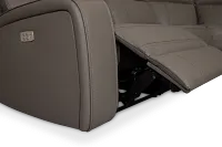 Rhett Gray Micro Small Two-arm Power Reclining Sectional