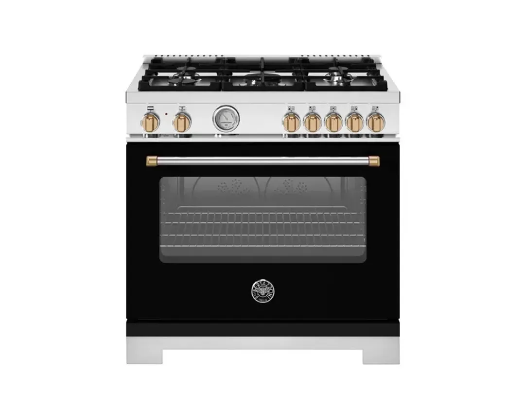 Bertazzoni Master Series Black 36" Dual Fuel Range