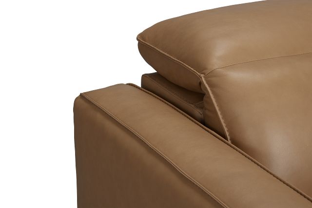 Ryland Brown Lthr/vinyl Power Recliner With Power Headrest