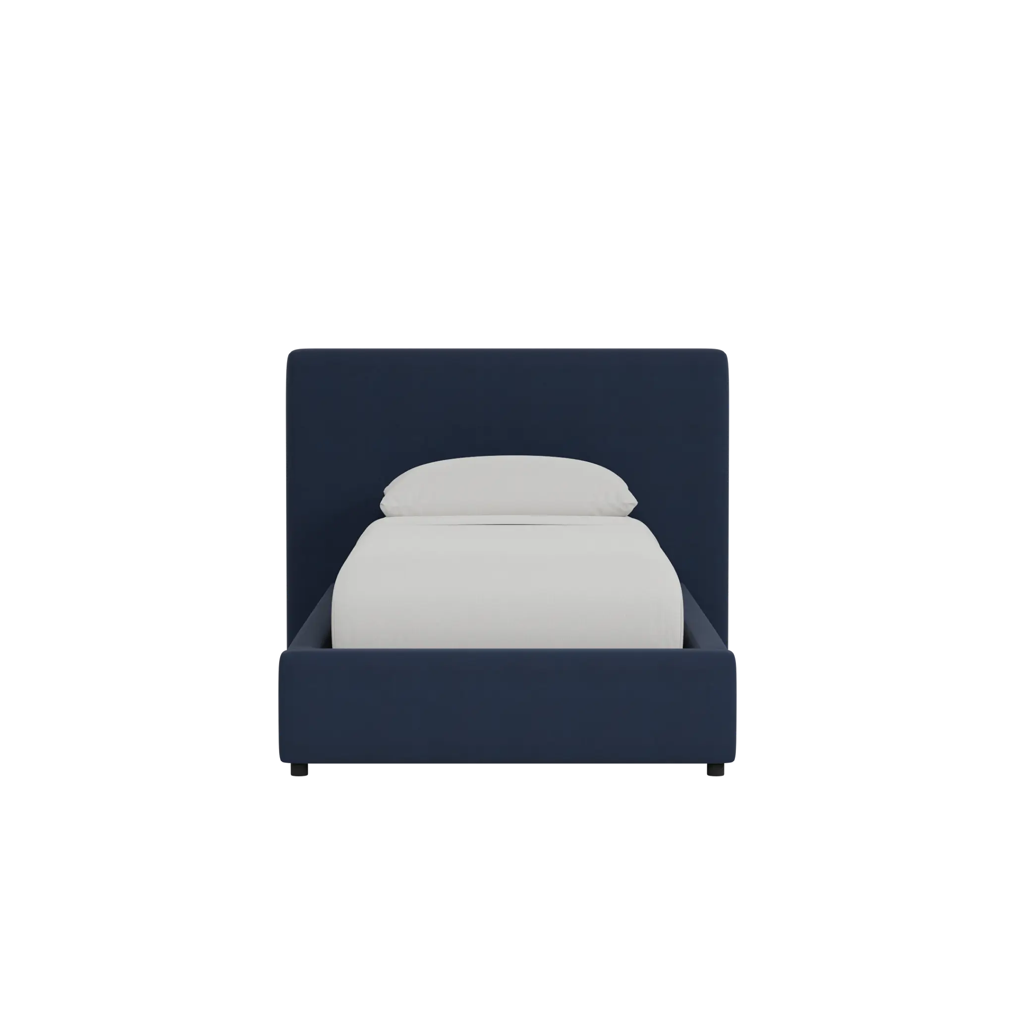 Grayton Joya Dark Blue 44" Upholstered Platform Bed Grayton Joya Dark Blue 44" Upholstered Platform Bed