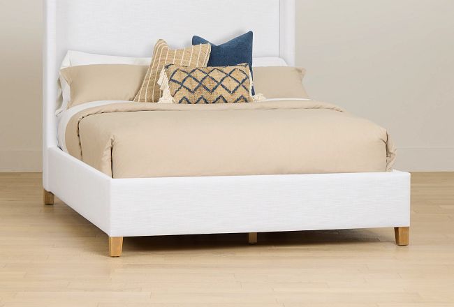 Nantucket White Uph Platform Bed