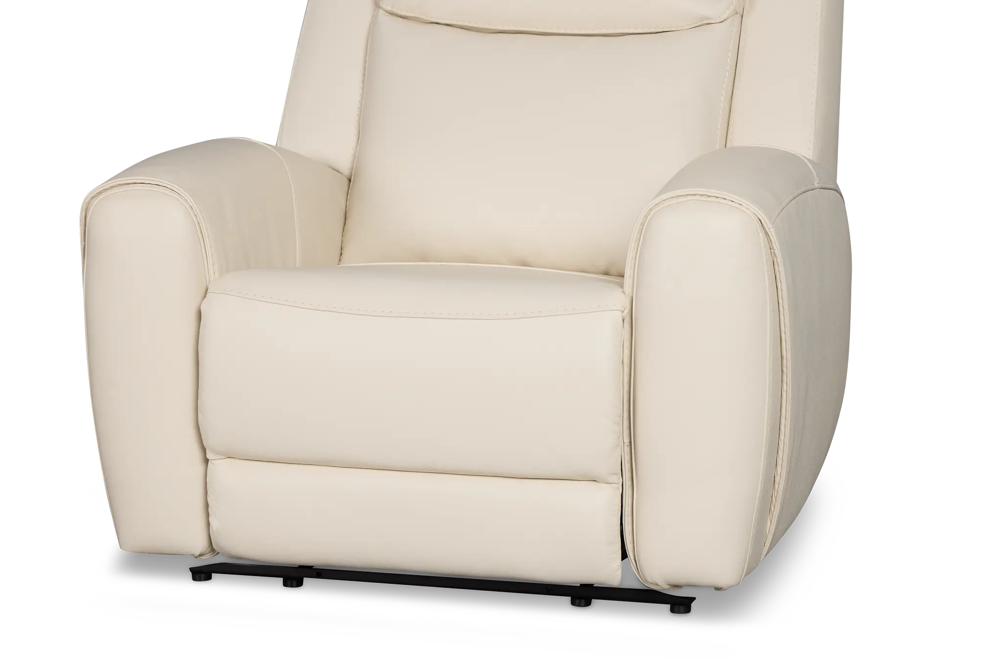Walker Ivory Lthr/vinyl Recliner Walker Ivory Lthr/vinyl Recliner