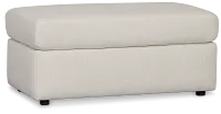 Brantley Light Beige Fabric Ottoman