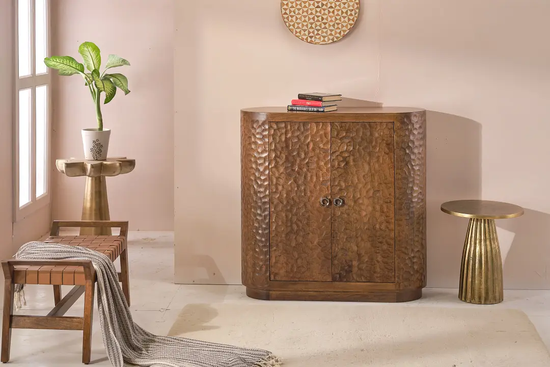 Rolland Mid Tone Bar Cabinet Rolland Mid Tone Bar Cabinet