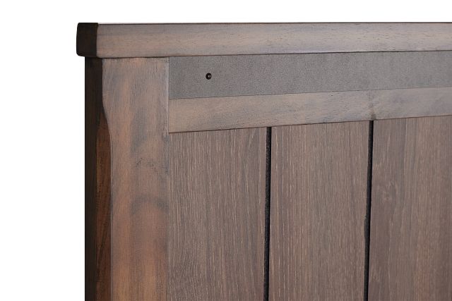 Lancaster Mid Tone Wood Panel Headboard