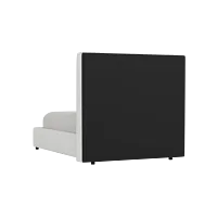 Grayton Sutton White 54" Upholstered Platform Bed