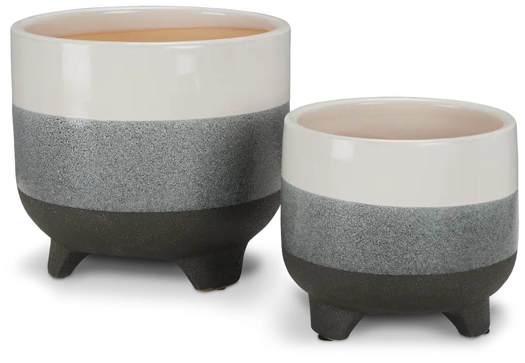 Livia Gray Set Of 2 Planter Livia Gray Set Of 2 Planter