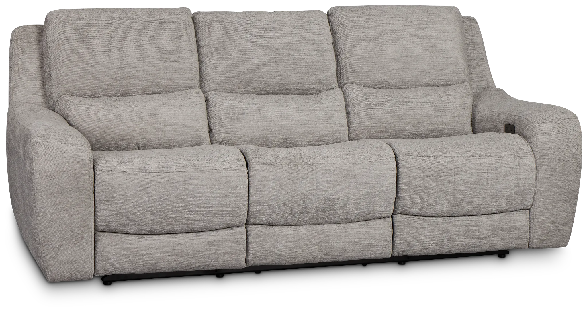 Bennett Gray Fabric Power Reclining Sofa