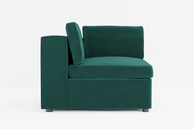 Destin Joya Green Velvet Corner Chair