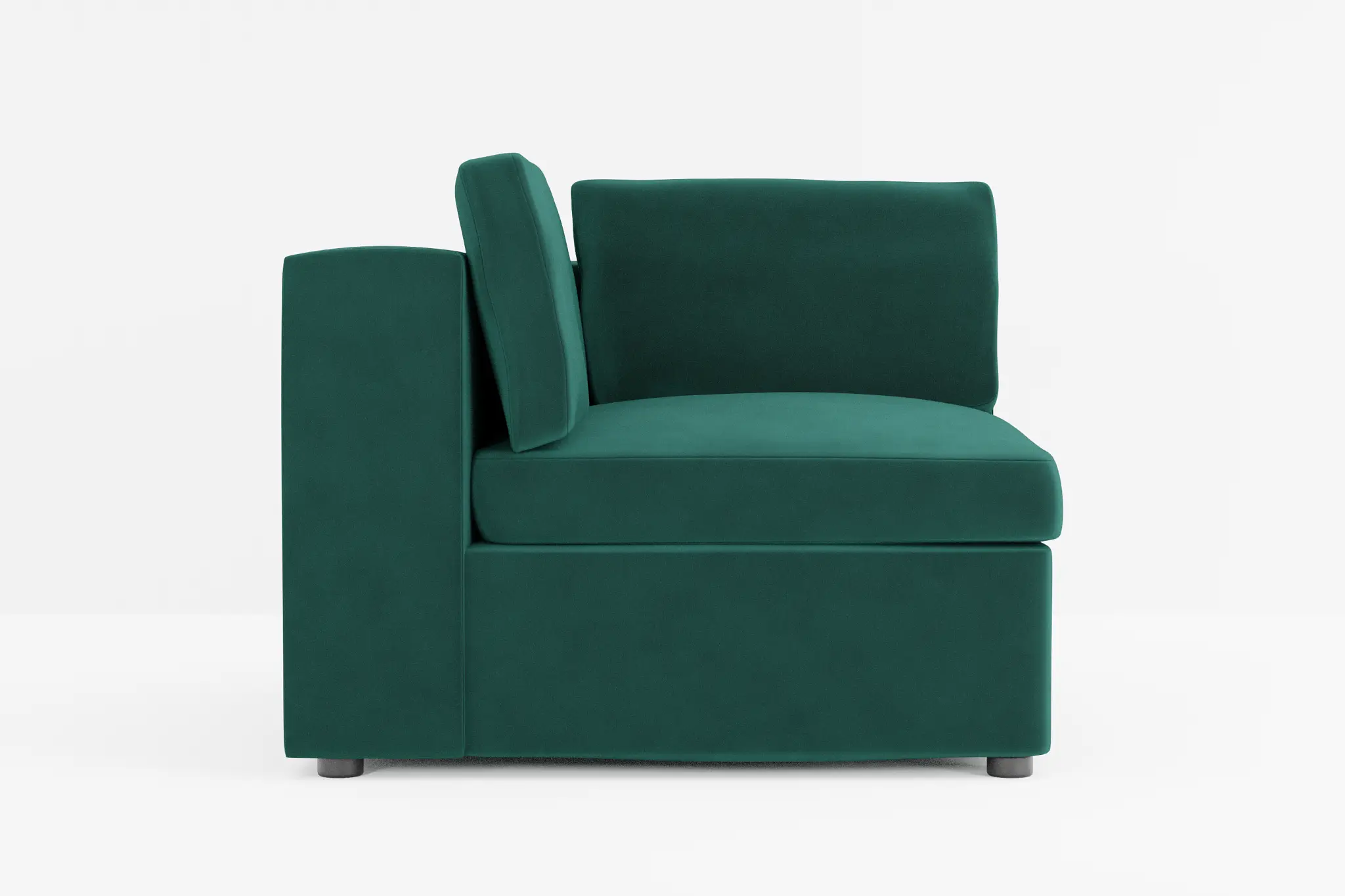 Destin Joya Green Velvet Corner Chair Destin Joya Green Velvet Corner Chair