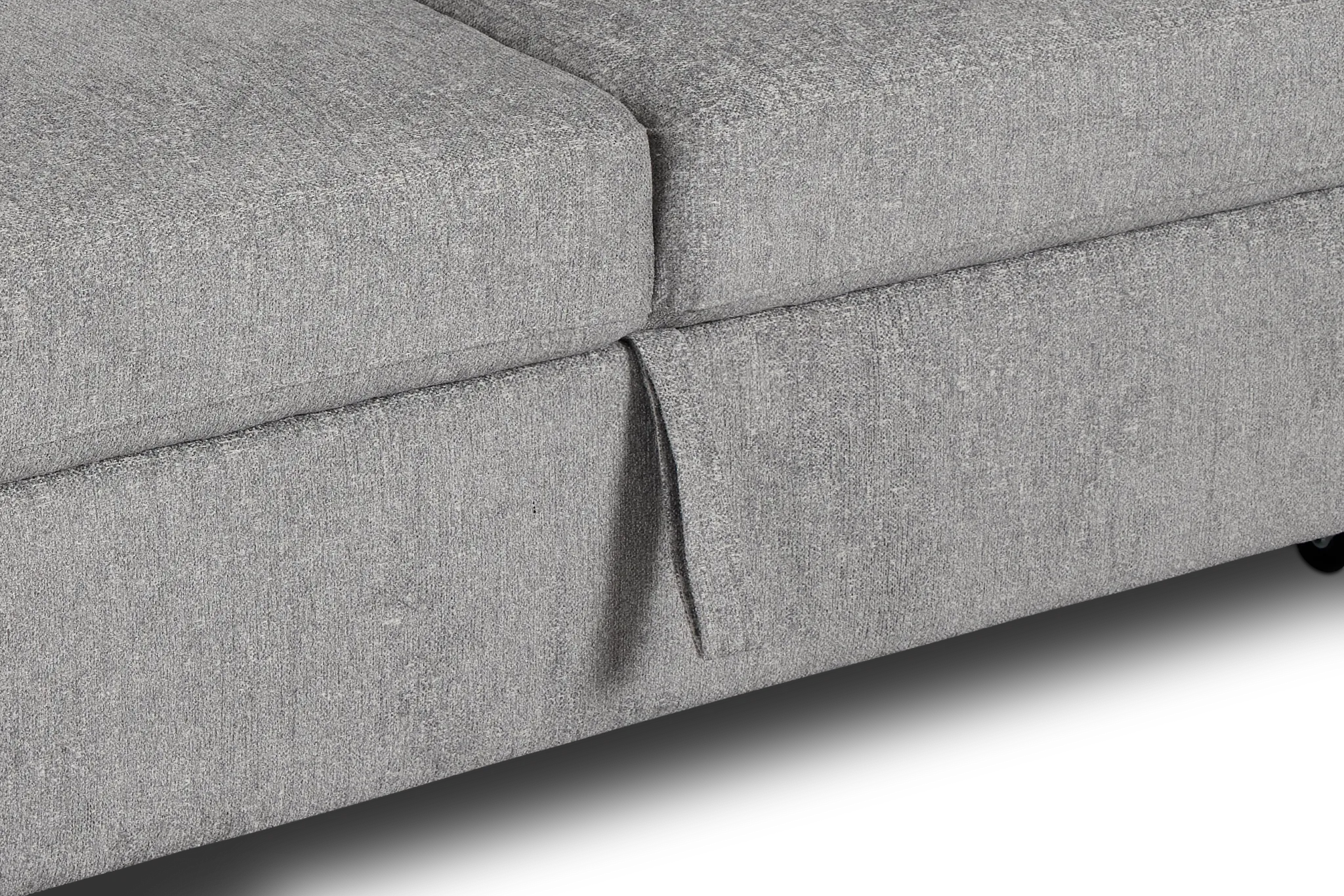 Amber Dark Gray Fabric Small Right Chaise Storage Sleeper Sectional