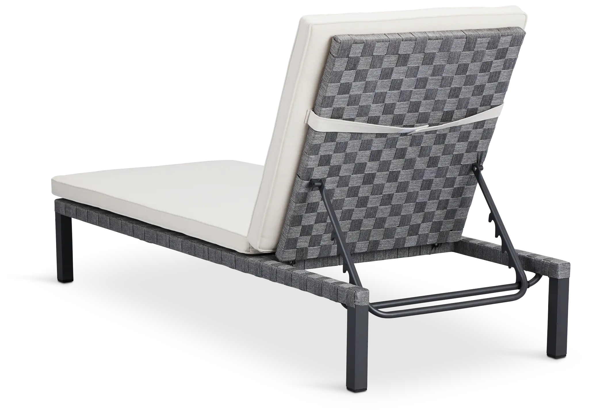Barbados White Woven Cushioned Chaise Barbados White Woven Cushioned Chaise