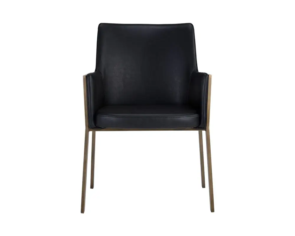 Liana Black Upholstered Arm Chair Liana Black Upholstered Arm Chair