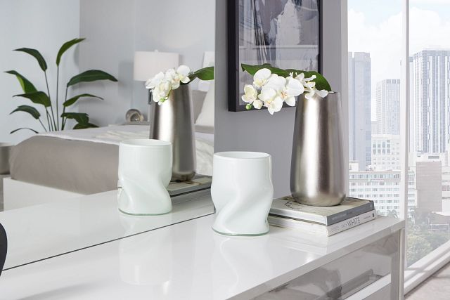 Cailin White Small Vase