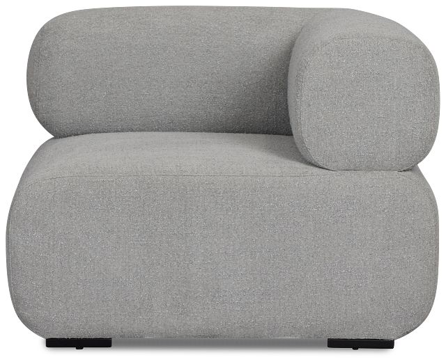 Celeste Light Gray Fabric Left Chair