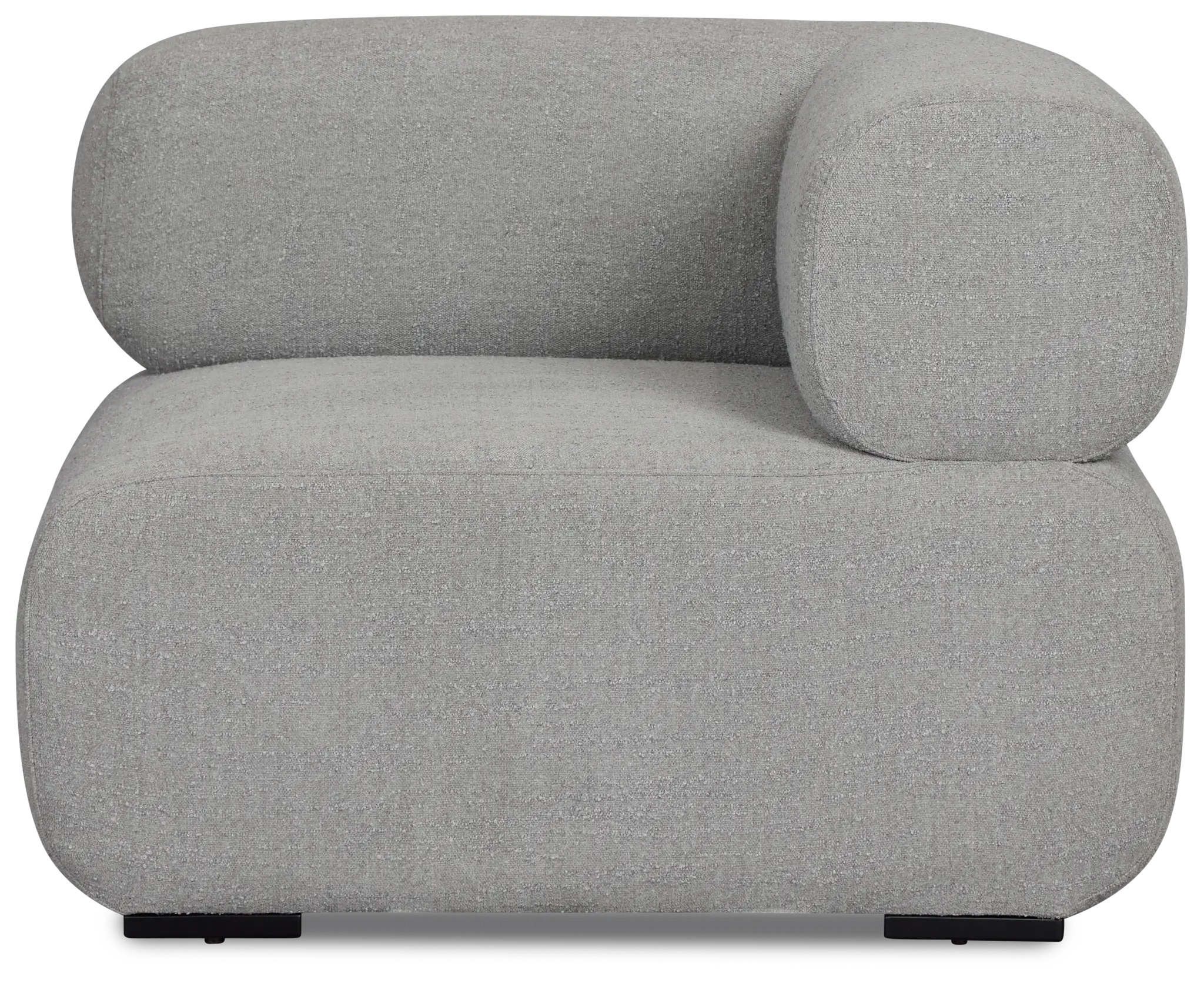 Celeste Light Gray Fabric Left Chair Celeste Light Gray Fabric Left Chair