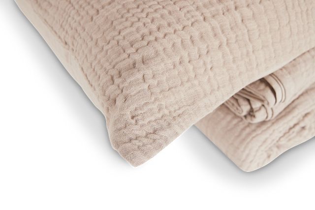 Cardaff Beige 3-piece Duvet Set